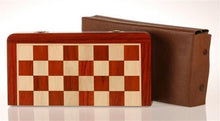 Load image into Gallery viewer, 12" Magnetic Folding Chess Set in Blood Rosewood/Maple