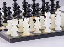 Load image into Gallery viewer, 13" Onyx Chess Set - Black and Green