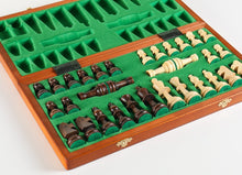 Load image into Gallery viewer, 16" Folding Tournament Wood Chess Set No.4