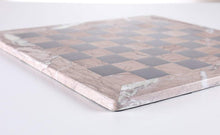 Load image into Gallery viewer, 16" Marble Chess Board in Marina & Black