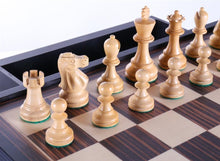 Load image into Gallery viewer, 19" English Chess Set with Pullout Storage Drawers - Black