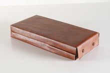 Load image into Gallery viewer, 12&quot; Magnetic Folding Chess Set in Golden Rosewood / Maple with Leatherette Case
