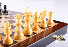 Load image into Gallery viewer, 12&quot; Magnetic Folding Chess Set in Rosewood Boxwood
