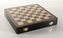 Load image into Gallery viewer, 12&quot; Rosewood and Maple Magnetic Storage Chess Set
