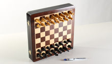 Load image into Gallery viewer, 12&quot; Rosewood and Maple Magnetic Storage Chess Set
