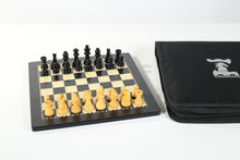 Load image into Gallery viewer, 12&quot; Magnetic Travel Chess Set in Black and Boxwood
