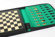 Load image into Gallery viewer, 12&quot; Magnetic Travel Chess Set in Black and Boxwood

