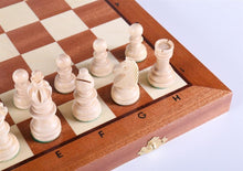 Load image into Gallery viewer, 13 3/4&quot; Olympic Small Intarsy Wooden Chess Set
