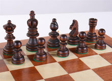 Load image into Gallery viewer, 13 3/4&quot; Olympic Small Intarsy Wooden Chess Set
