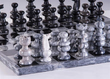 Load image into Gallery viewer, 13&quot; Onyx Chess Set - Grey and Black
