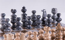 Load image into Gallery viewer, 13&quot; Onyx Chess Set - Grey and Brown
