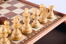 Load image into Gallery viewer, 15" Staunton Chess &amp; Checker Set
