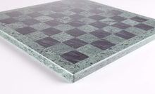 Load image into Gallery viewer, 16" Green and Black Marble Chess Board
