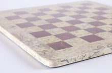 Load image into Gallery viewer, 16" Marble Chess Board in Coral and Red
