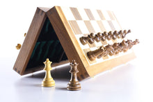 Load image into Gallery viewer, 16" Folding Magnetic Wooden Chess Set

