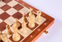 Load image into Gallery viewer, 18.5" Folding Tournament Chess Set - 3.5" Black &amp; Boxwood
