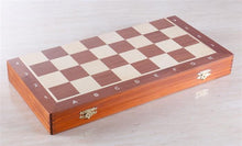 Load image into Gallery viewer, 18.5" Folding Tournament Chess Set - 3.5" Sheesham
