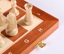 Load image into Gallery viewer, 18.5&quot; Folding Tournament Wood Chess Set
