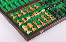 Load image into Gallery viewer, 18" Indian Wooden Chess Set
