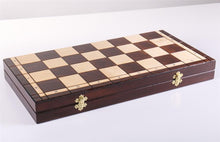 Load image into Gallery viewer, 18" Indian Wooden Chess Set

