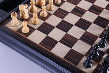 Load image into Gallery viewer, 19" English Chess Set with Pullout Storage Drawers - Black
