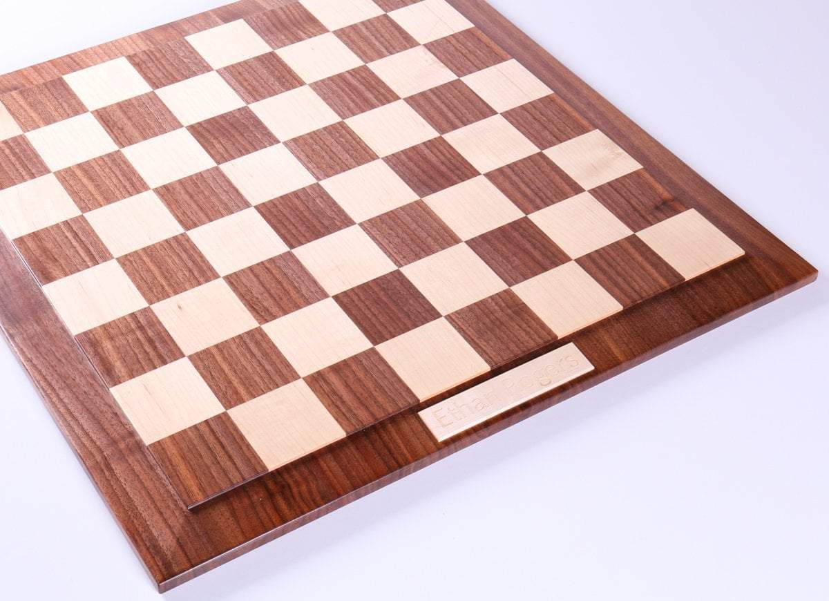 21 Hardwood Player's Chessboard with 2.25 Squares JLP, USA