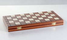 Load image into Gallery viewer, Wooden Checkers 100 squares, International Draughts
